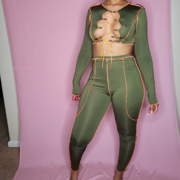 Pants - Green 2 piece set
